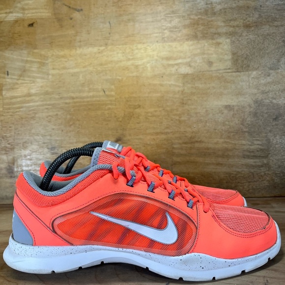 Nike Flex Trainer 4 Womens Size 11 Running Shoes Sneakers Neon Orange 643083-800 - Picture 1 of 8